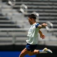 Căpitanul Lautaro Matinez la antrenamentele lui Inter la Los Angeles / Foto: inter.it