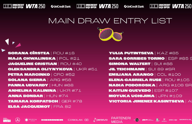 Cele mai bune jucătoare din România și finalista de la Roland Garros, la startul UniCredit Iași Open WTA 250!