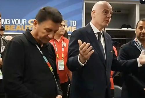 Gianni Infantino a mers în vestiarul Iranului / Foto: X