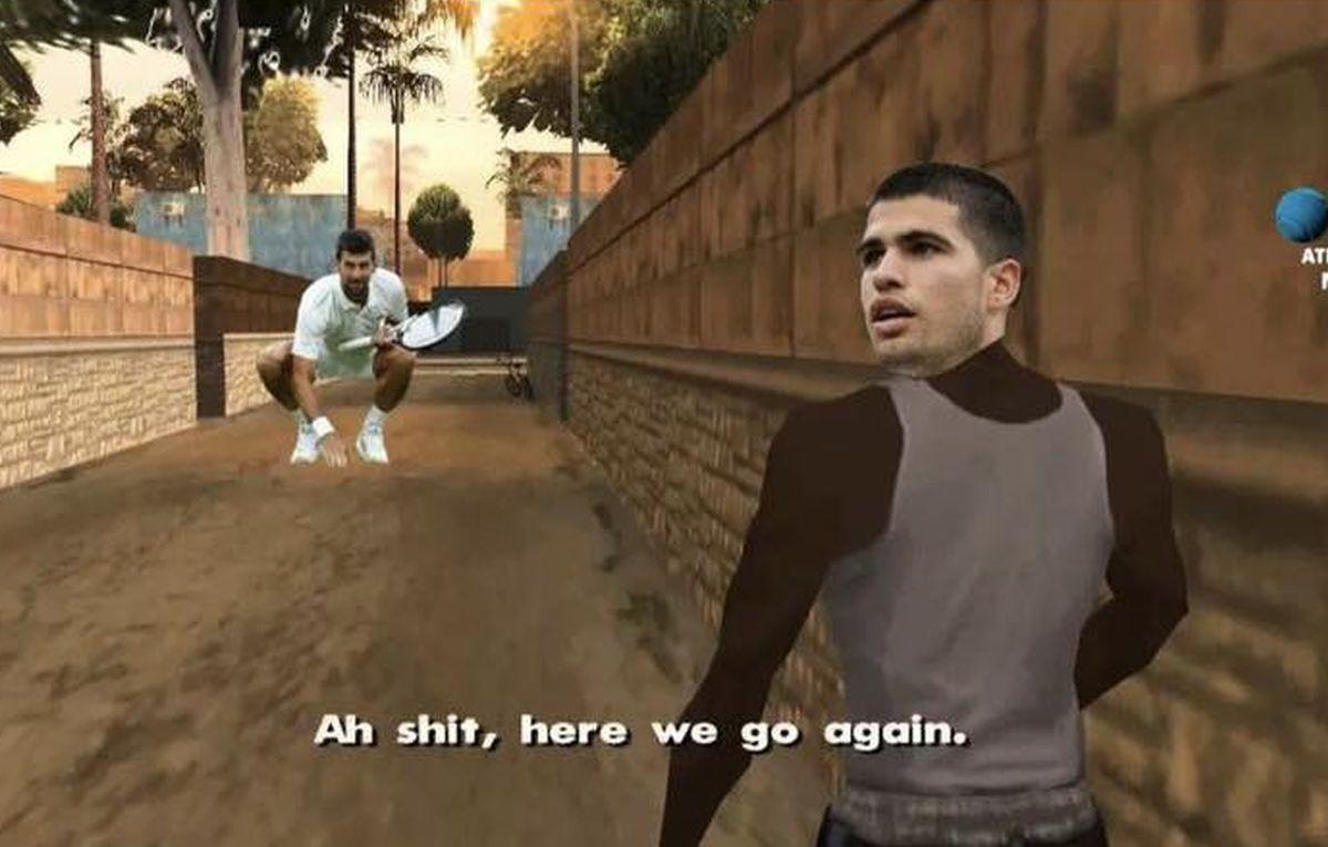 Cele mai tari 10 meme-uri după finala de poveste Alcaraz - Djokovic » Fanii nu s-au abținut după eșecul istoric al sârbului