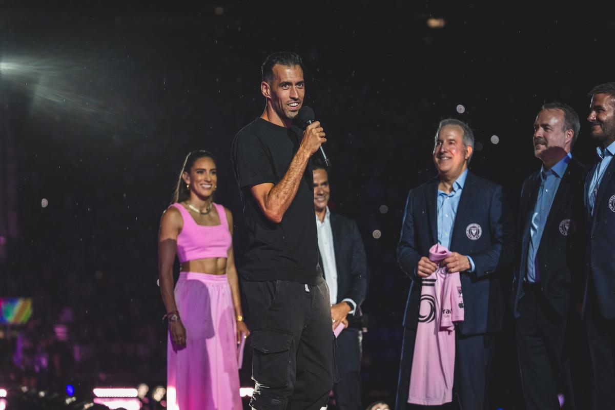 Lionel Messi și Sergio Busquets, prezentați la Inter Miami