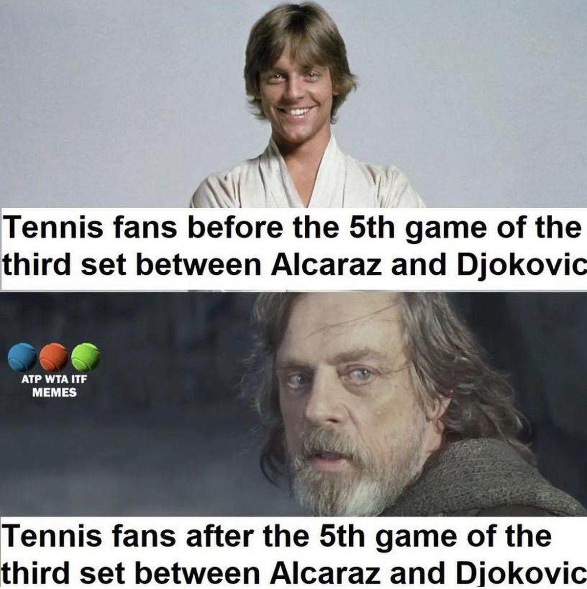 Carlos Alcaraz - Novak Djokovic, meciul care a „aprins” internetul » Cele mai tari meme-uri după finala de la Wimbledon