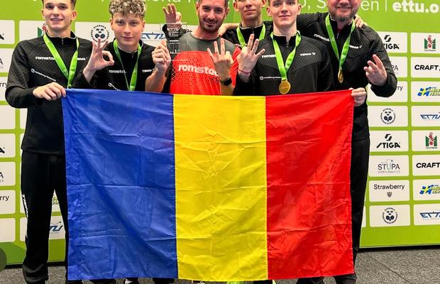 „Tricolorii” de la tenis de masă, a 3-a oară consecutiv campioni Europeni!