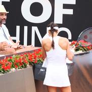 Adrian Cruciat și Ion Alexandru Țiriac în loja Soranei Cîrstea la UniCredit Țiriac Open FOTO Roxana Fleșeru