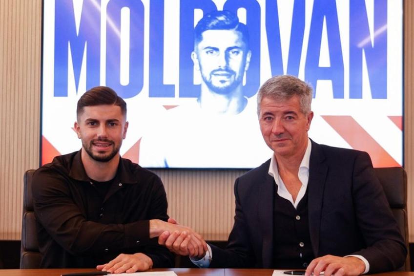 Horațiu Moldovan, în ianuarie 2024, la prezentarea oficială la Atletico Madrid