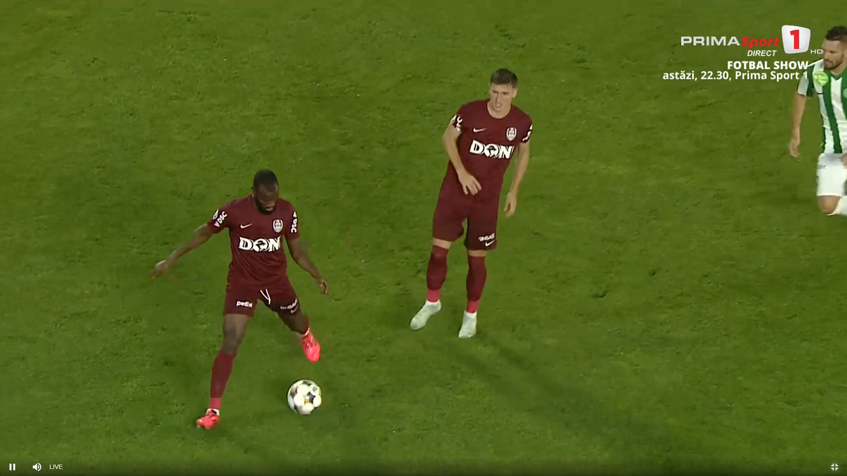 Emerllahu, accidentat în CFR Cluj - Paksi