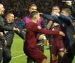 Gestul lui Louis Munteanu după golul cu Paksi