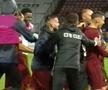 Gestul lui Louis Munteanu după golul cu Paksi
