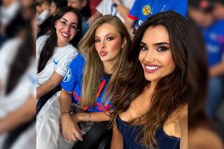Ghencea superbă: reprezentanta României la „Miss Universe” și-a susținut favoritul din tribune, la FCSB - FC Argeș