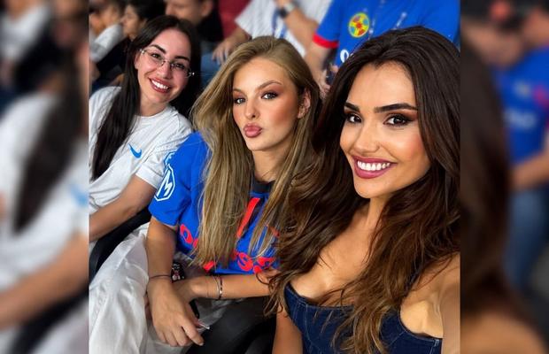 Ghencea superbă: reprezentanta României la „Miss Universe” și-a susținut favoritul din tribune, la FCSB - FC Argeș