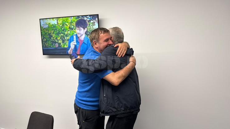 Gică Hagi și Dan Petrescu s-au întâlnit la FCSB - FC Argeș. Foto: Andrei Crăițoiu (GSP.RO)