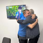 Gică Hagi și Dan Petrescu s-au întâlnit la FCSB - FC Argeș. Foto: Andrei Crăițoiu (GSP.RO)