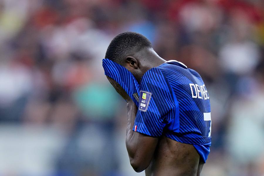 Ousmane Dembele, dezamăgit după eliminarea Franței de la Campionatul Mondial // foto: imago images Tensiuni în vestiarul Franței: o ceartă a izbucnit în timpul semifinalei de la Campionatul Mondial