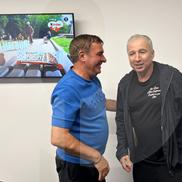 Gică Hagi și Dan Petrescu s-au întâlnit la FCSB - FC Argeș. Foto: Andrei Crăițoiu (GSP.RO)