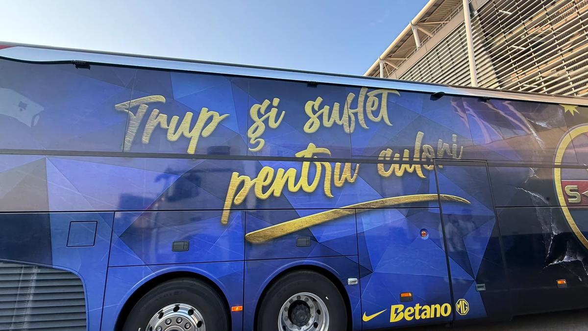 Fotbaliștii lui FCSB au mers pentru prima dată cu noul autocar