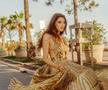 Ghencea superbă: reprezentanta României la „Miss Universe” și-a susținut favoritul din tribune, la FCSB - FC Argeș