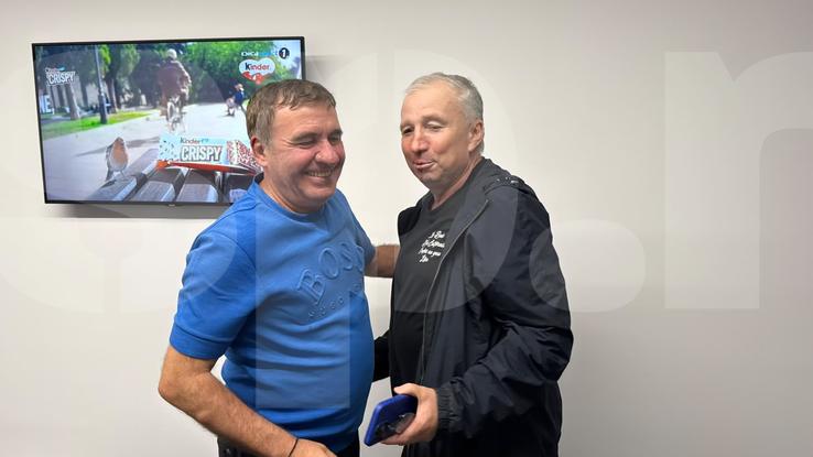 Gică Hagi și Dan Petrescu s-au întâlnit la FCSB - FC Argeș. Foto: Andrei Crăițoiu (GSP.RO)