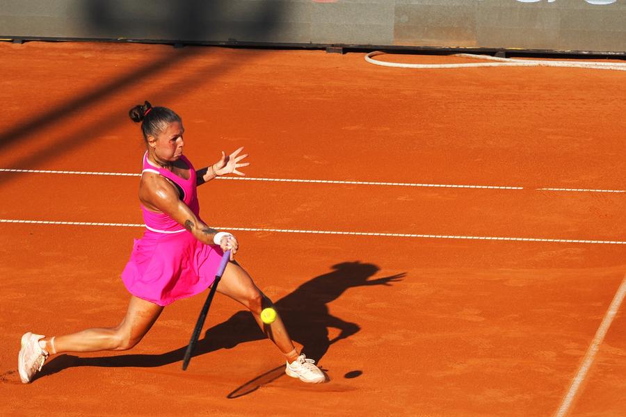 Oleksandra Oliynikova în acțiune la UniCredit Iași Open Foto: Roxana Fleșeru România îi priește: Oleksandra Oliynikova e în a doua semifinală WTA a carierei la UniCredit Iași Open, după cea de la Cluj-Napoca