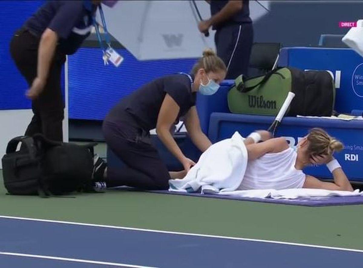 Simona Halep - accidentare Cincinnati