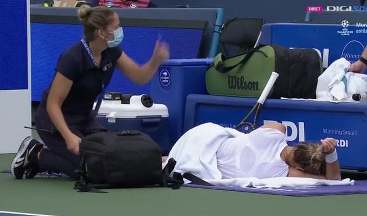 Simona Halep - accidentare Cincinnati