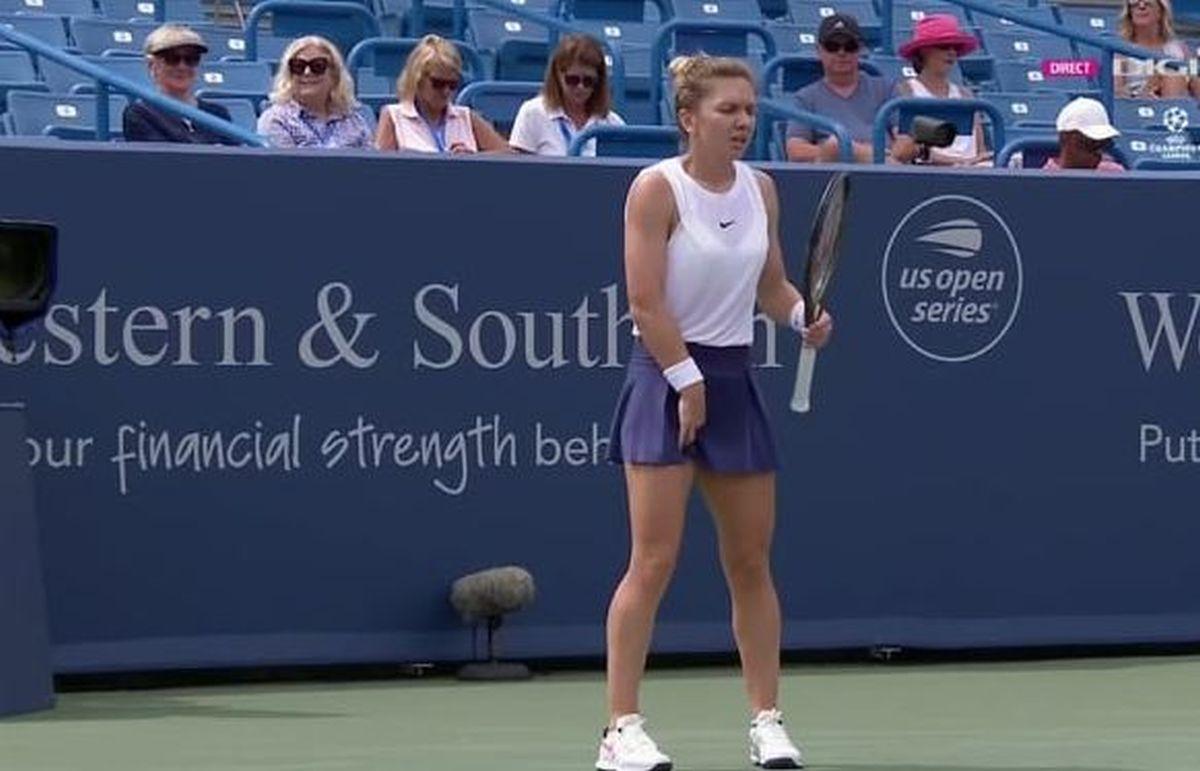 Simona Halep - accidentare Cincinnati