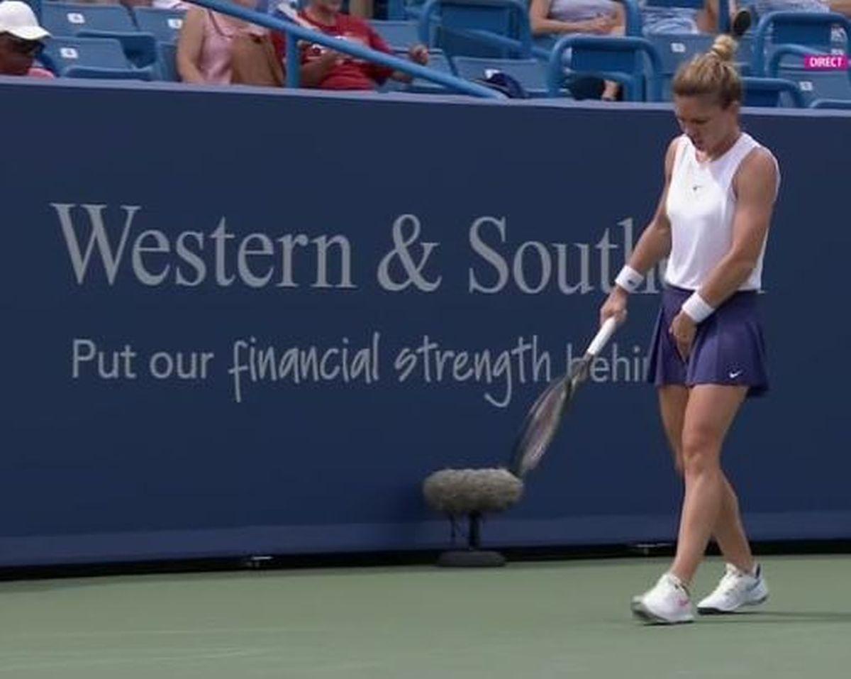 Simona Halep - accidentare Cincinnati