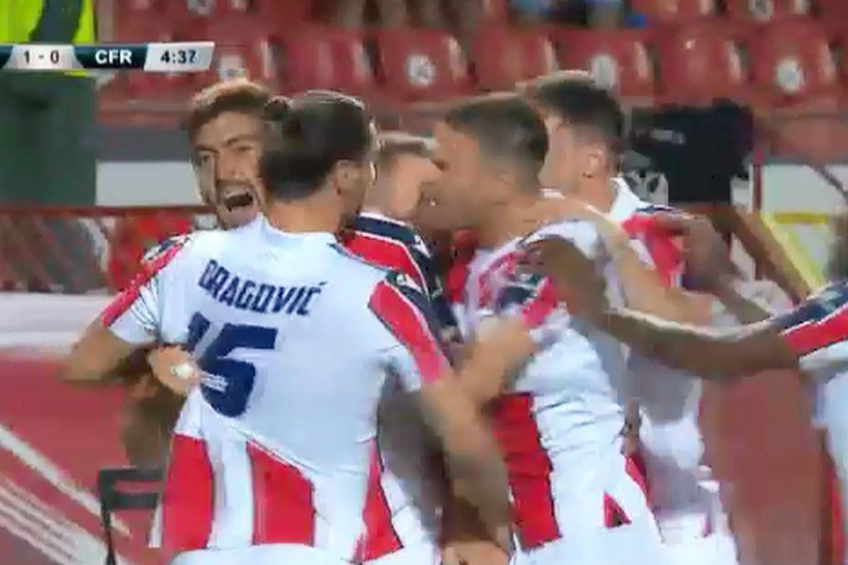 Apărarea lui Șumudică, ridiculizată la Belgrad » Ce gol a primit CFR în minutul 5