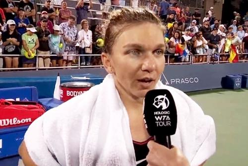 Simona Halep // sursă foto: captură Twitter