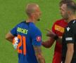 Vlad Chiricheș, roșu în Nordsjaelland - FCSB / FOTO: Capturi TV @Antena Sport 1