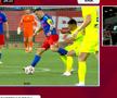 Faultul lui Olaru asupra lui Bordeianu / FOTO: Captură TV @Prima Sport 1