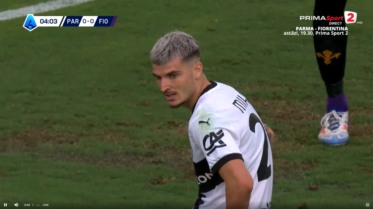 Valentin Mihăilă, ratarea începutului de sezon în Serie A » Incredibil cum a șutat în minutul 5 din Parma - Fiorentina