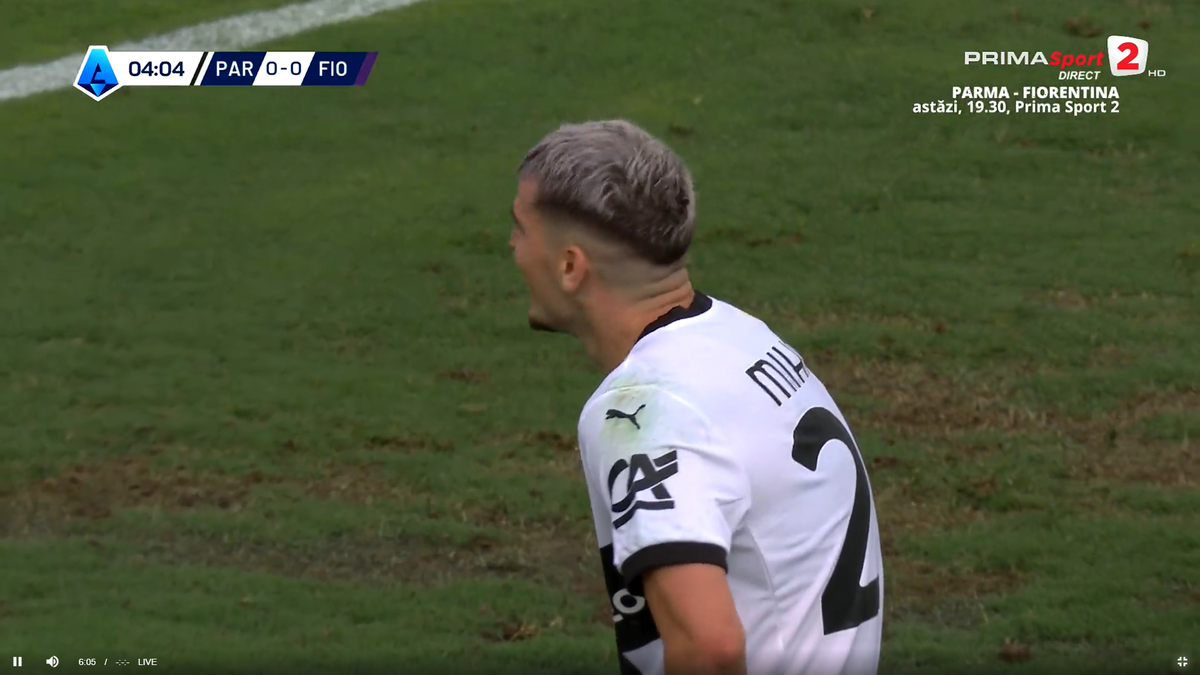 Valentin Mihăilă, ratarea începutului de sezon în Serie A » Incredibil cum a șutat în minutul 5 din Parma - Fiorentina