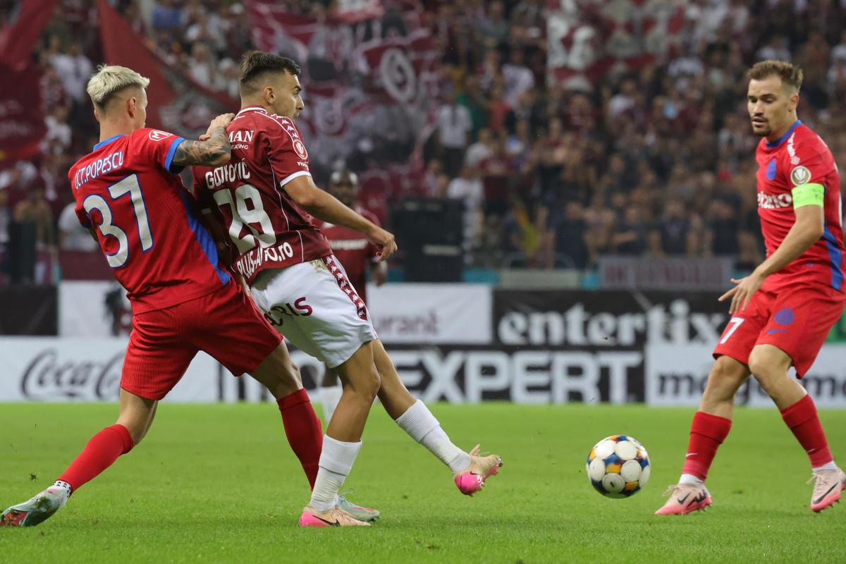Rapid -  FCSB, derby-ul etapei a 6-a din Superligă