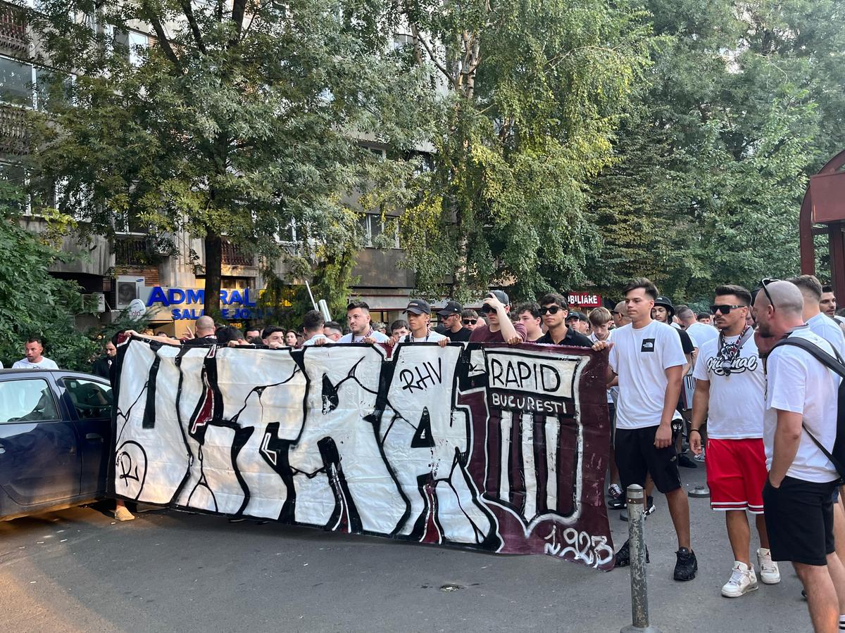 Imagini înainte de Rapid - FCSB
