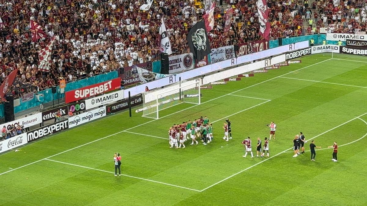 Imagini de la finalul derby-ului Rapid - FCSB