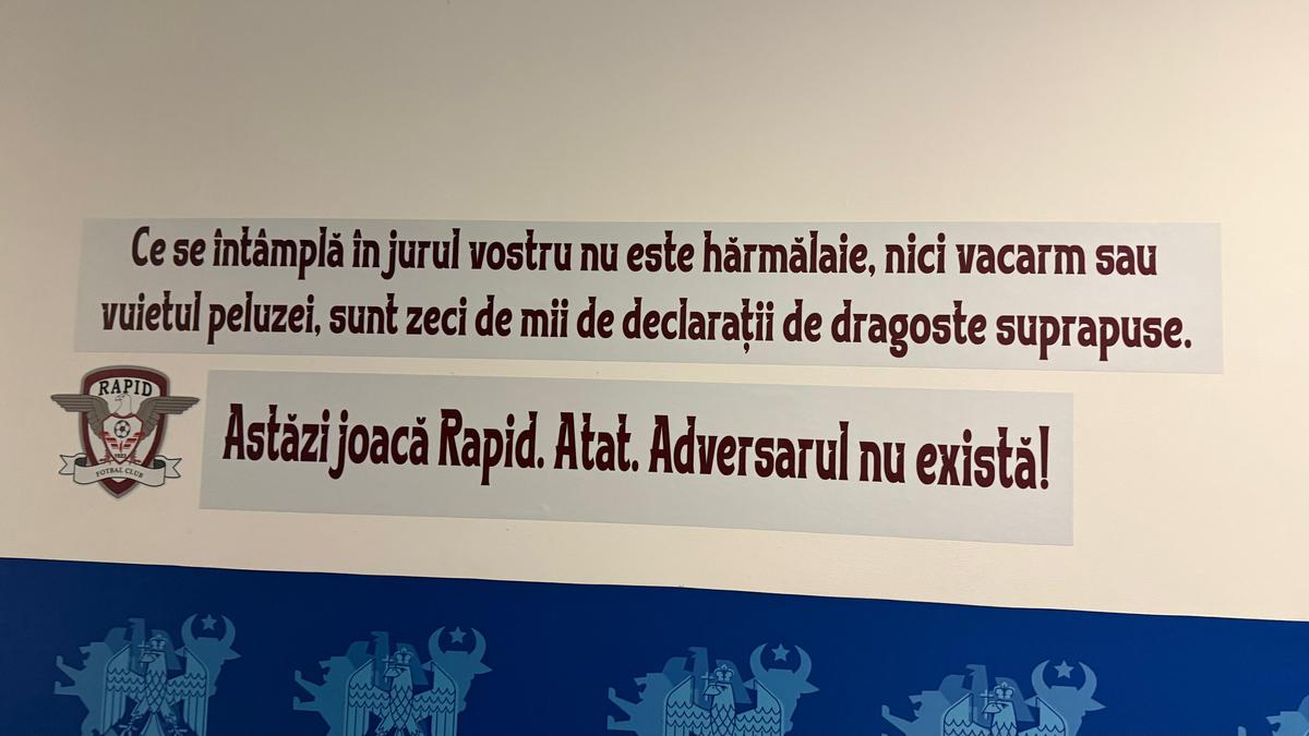 Imagini înainte de Rapid - FCSB