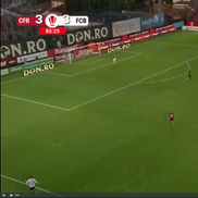 Antonio Bosec, ratare uluitoare în CFR - Botoșani. FOTO: captură Prima Sport
