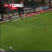 Antonio Bosec, ratare uluitoare în CFR - Botoșani. FOTO: captură Prima Sport