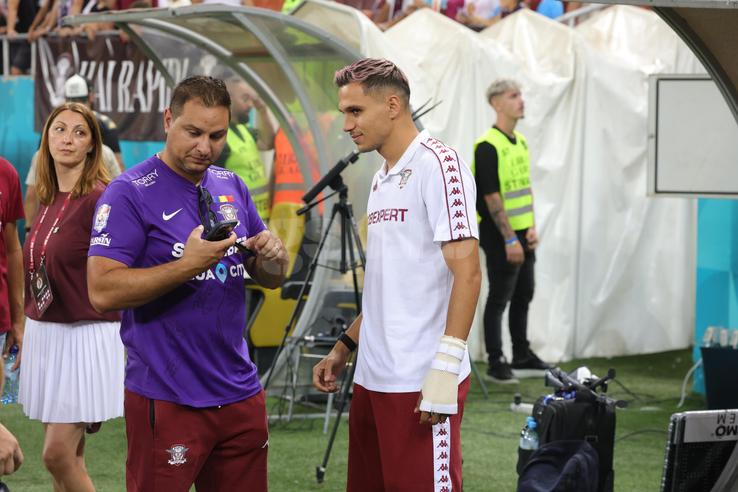Cum a apărut Cristi Manea la Rapid - FCSB // FOTO: Ionuț Iordache (GSP)