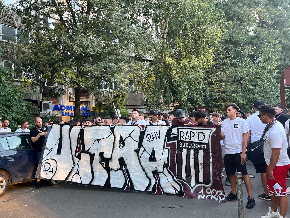 Imagini înainte de Rapid - FCSB