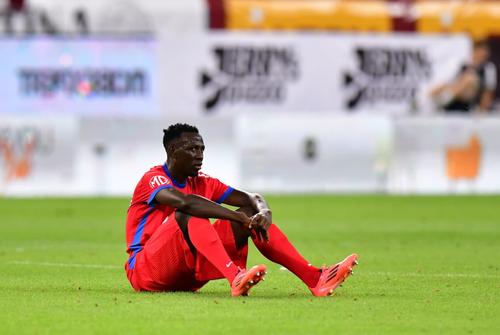 Baba Alhassan - Imagini la finalul derby-ului Rapid - FCSB. FOTO: Cristi Preda