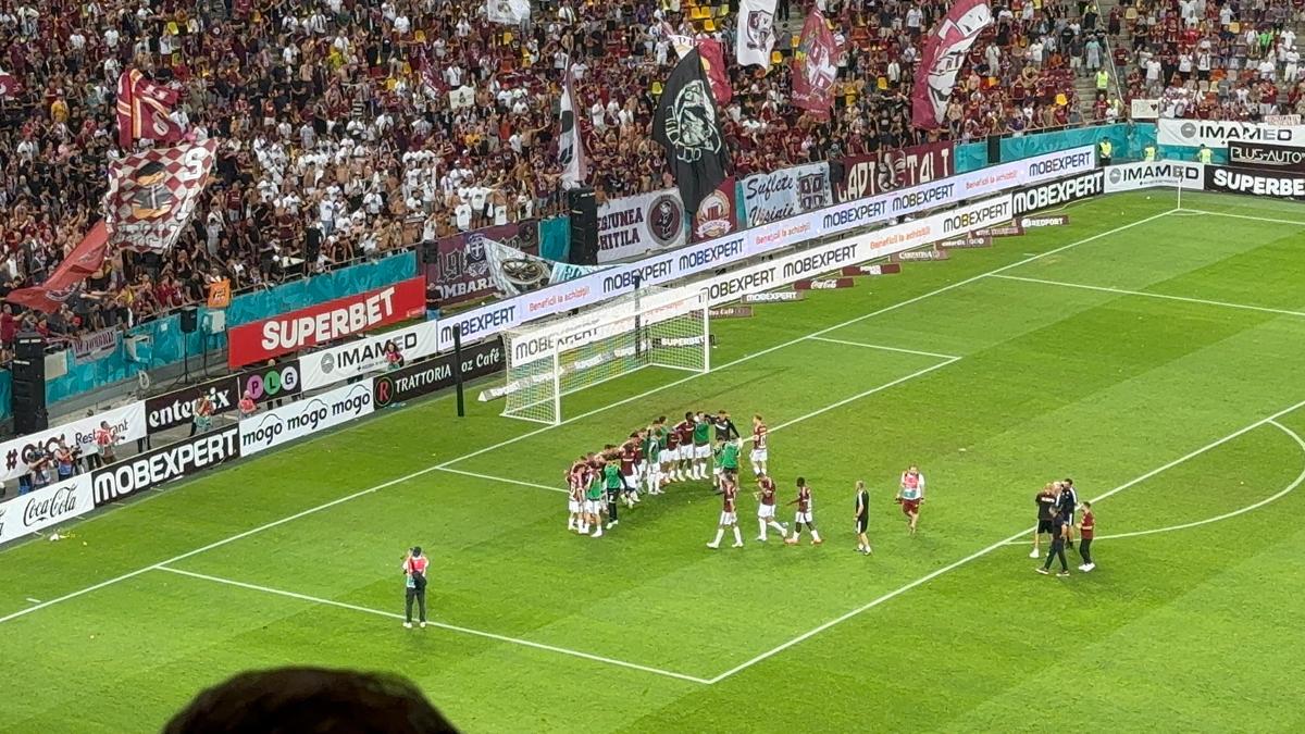 Imagini de la finalul derby-ului Rapid - FCSB