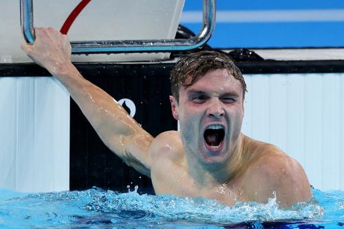 Bobby Finke a reu;it la Paris să stabilească un nou record mondial în proba de 1500 m liber FOTO GettyImgaes