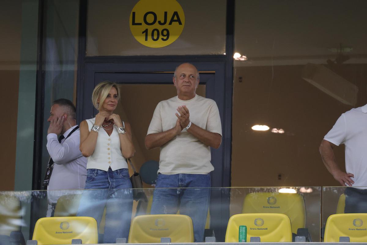 Dan și Diana Șucu, imediat după Rapid - FCSB 2-2 / Foto: Ionuț Iordache GSP