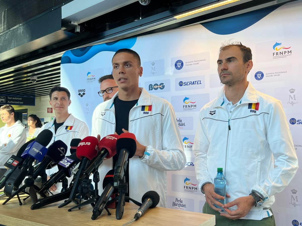 David Popovici nu s-a abținut, la revenirea în România: „O să profit, de fiecare dată când am multe microfoane și camere în față, să spun asta”