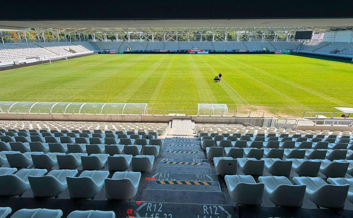Gazonul de pe Arcul de Triumf, înainte de FCSB - Botoșani