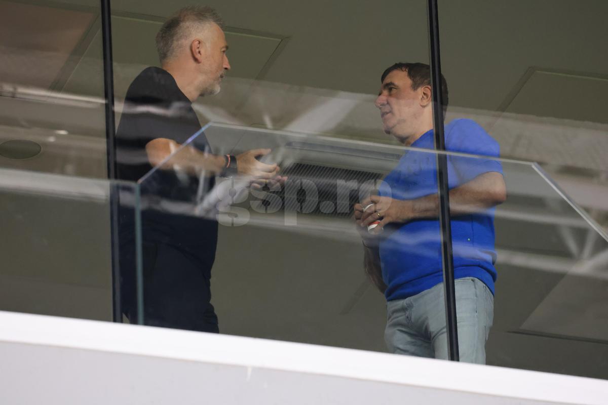 Edi Iordănescu, Gică Hagi și Dan Petrescu, prezenți pe „Arcul de Triumf” la FCSB - Botoșani / Foto: Ionuț Iordache GSP