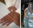 Imagine cu verighetele și una de la Gala Met 2026, când Georgina a purtat o rochie asemănătoare uneia de mireasă / FOTO: Imago