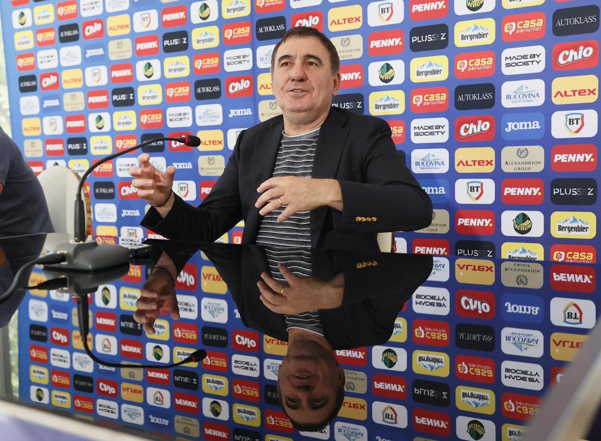 Gheorghe Hagi, conferință de peste o oră » Toate subiectele abordate de selecționer: „Asta am văzut negativ în fotbalul românesc”