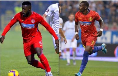 FCSB // Diferențe șocante între Tsoumou și Gnohere: 3 cm în plus, 12 kg în minus!